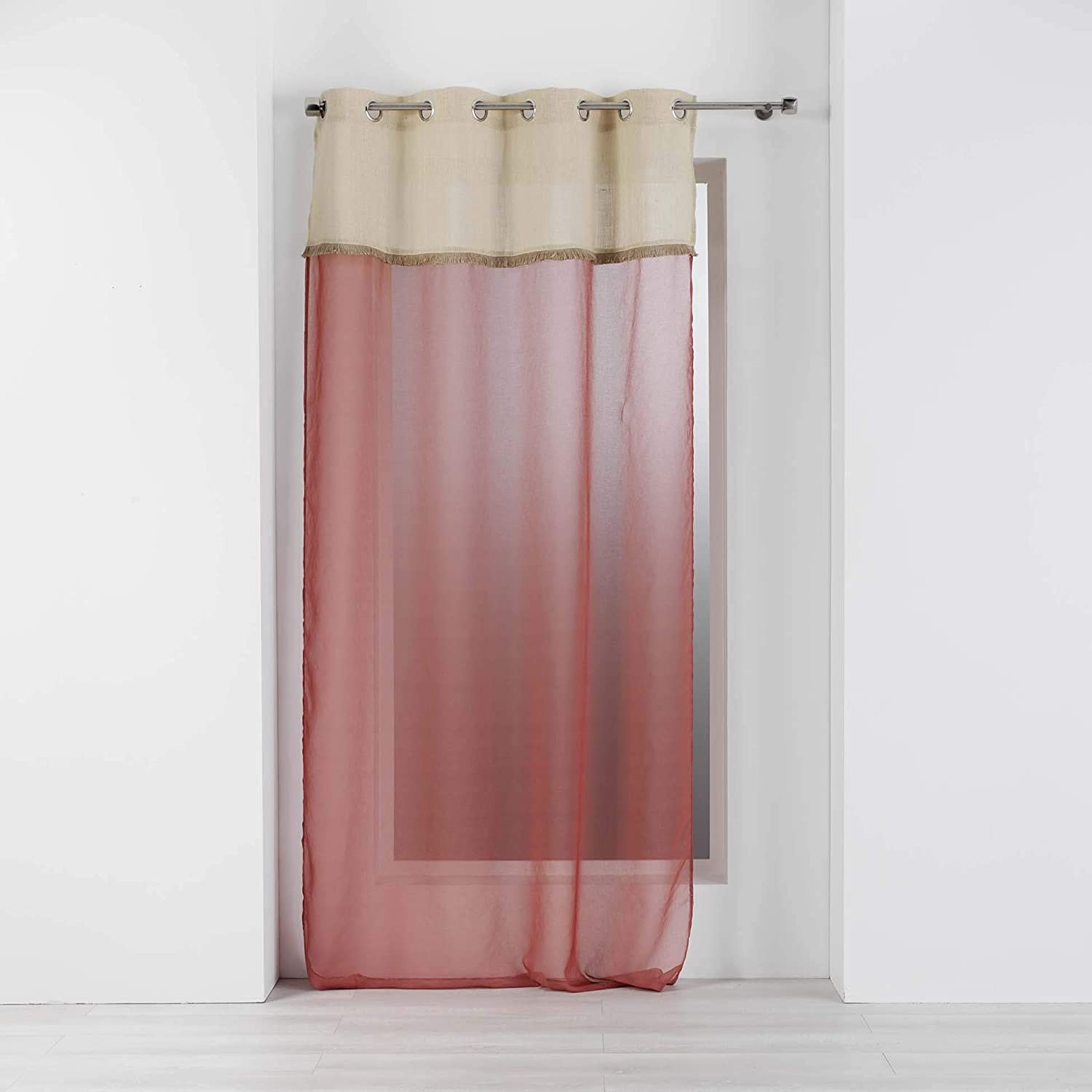Douceur d'Intérieur Voile Polyester Terracotta 140 x 240 cm