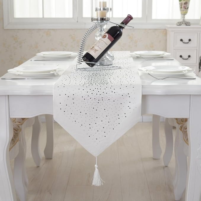 Luxus Diamant hellen Stern weiß Damast Seidenquaste Hause dekorative