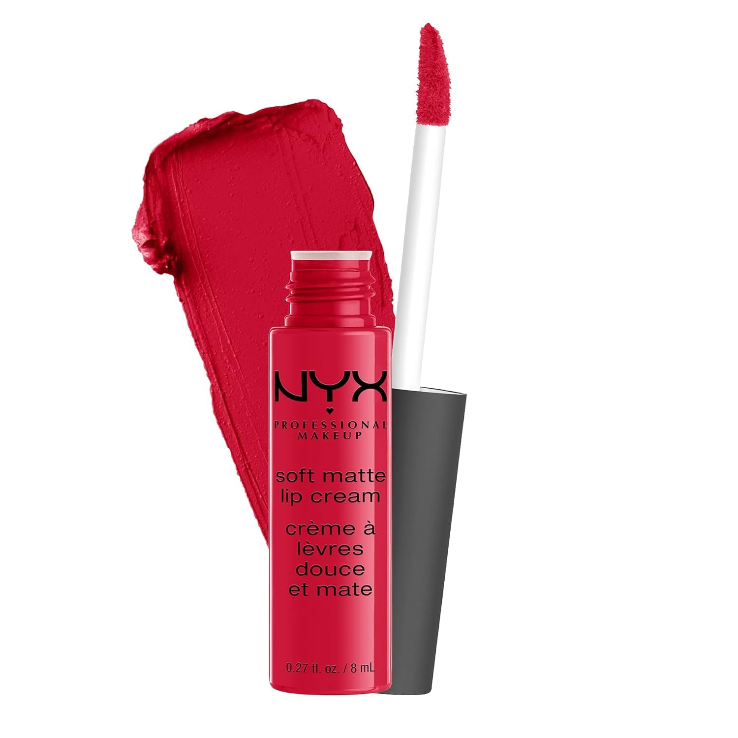 NYX Professional Makeup Soft Matte Lip Cream, Creamy and Matte Finish, Highly Pigmented Colour, Long Lasting, Vegan Formula, Shade: Amsterdam — image 1