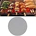 BSICPRO 3PCS BBQ Grill Mesh Mat Non Stick Reusable Barbecue Sheet Liners for Grilled Works On Electric Grill Oven Gas Charcoal BBQ Grill (Balck)