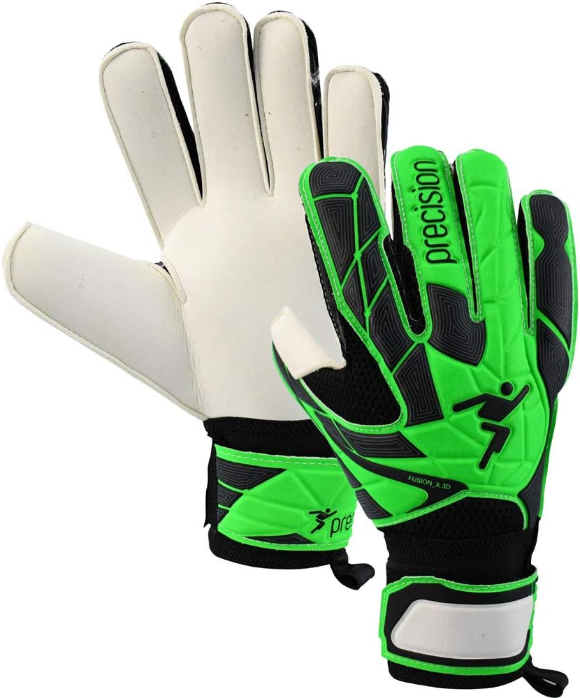 Precision Fusion_X.3D Flat Cut Finger Protect Goalkeeper Gloves Size