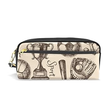 Amazon Luyisi 筆箱 野球 サッカー ボール柄 おしゃれ ペンケース