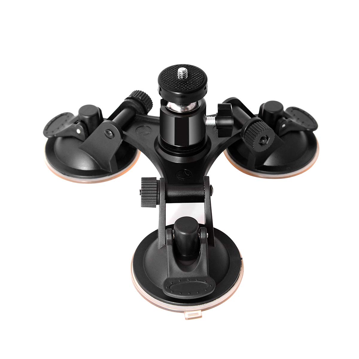 Triple Cup DSLR Camera Suction Mount w/Ball Head Compatible with Nikon Canon Sony