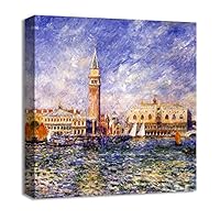 Canvas Wall Art Women in a Garden by Pierre-Auguste Renoir Canvas Prints Home Artwork Decoration for Living Room,Bedroom - 12x12 inches