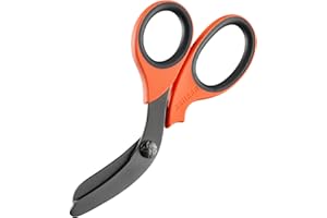 XSHEAR 7.5” Extreme Duty Trauma Shears. Tough and Durable Medical Scissors for The Paramedic, EMT, Nurse or Any Emergency Healthcare Provider Orange/Black
