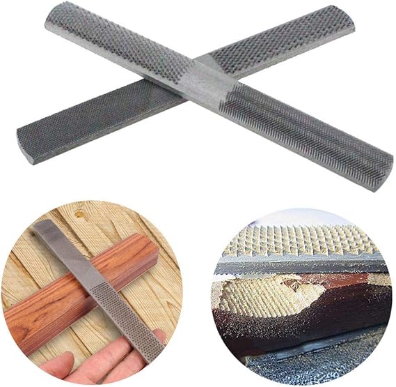 4 in 1 Steel Flat Rasp File 200mm Wood Rasp File HalfRound Hand File