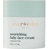 Evereden Baby Face Cream - Dermatologist-Tested Baby Face Lotion, 1.7 oz | Fragrance-Free Baby Face Moisturizer Toddler Face Cream, Developed with Harvard &amp; Stanford Dermatologists, Ages 0+
