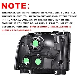 GRAND ORANGE Headlights Assembly Compatible with