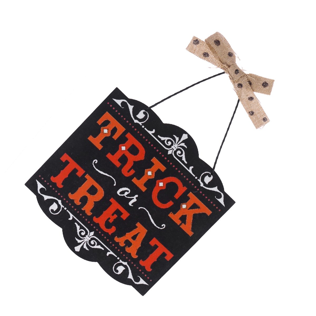 Treat oder Trick Saisonale Deko VORCOOL Halloween dekorative Plasuge