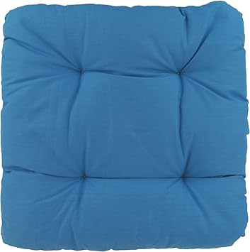 Amazon De Sitzkissen Capri 40x40x8cm Stuhlkissen Polster Kissen Bequem Weich Garten Hellblau