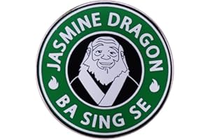 QUREZA The Jasmine Dragon Enamel Pin Uncle Iroh Avatar The Last Airbender Art Badge Jewelry Decorate Accessories