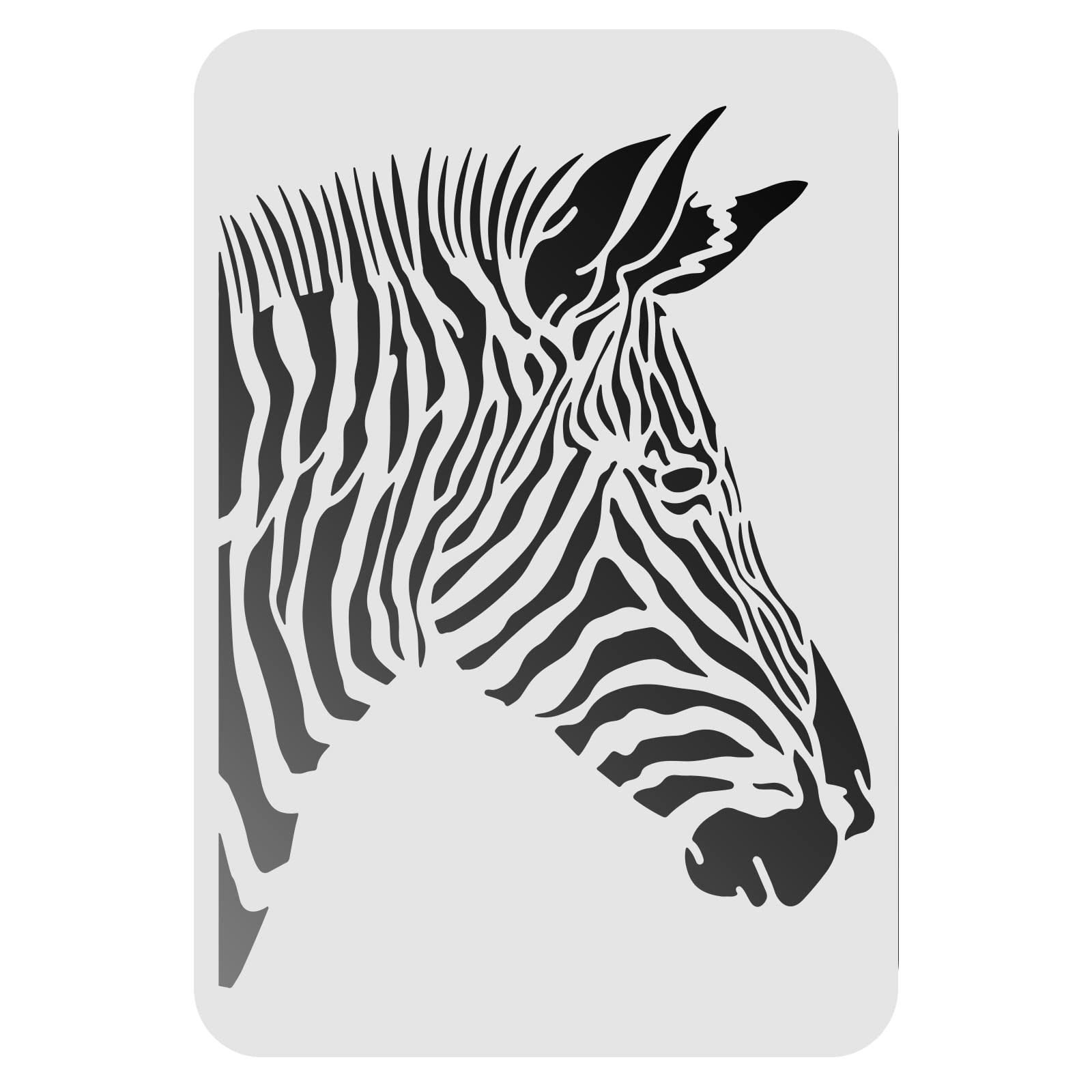 FINGERINSPIRE Zebra Drawing Painting Stencils Templates 29.7x21cm Zebra Pattern Plastic Reusable Stencils for Painting on Wood, Floor, Wall and Fabric