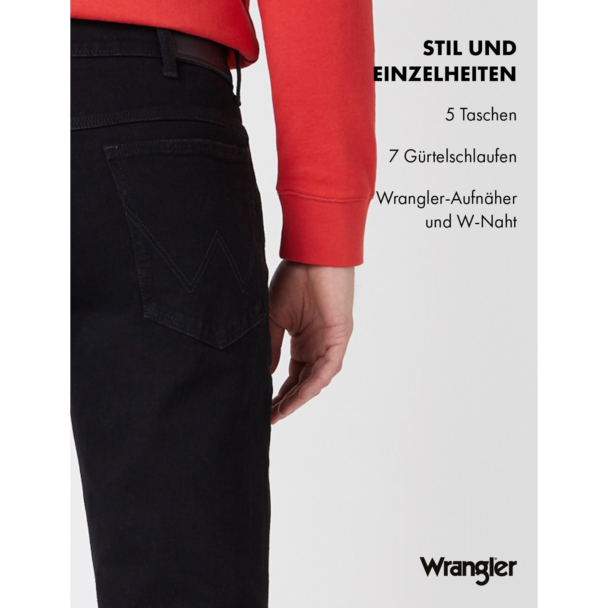 Wrangler Herren-Jeans Straight, Regular Fit, Straight Leg 6