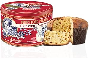 Chiostro di Saronno Promenade Classic Panettone in Tin 1000g, Made in Italy