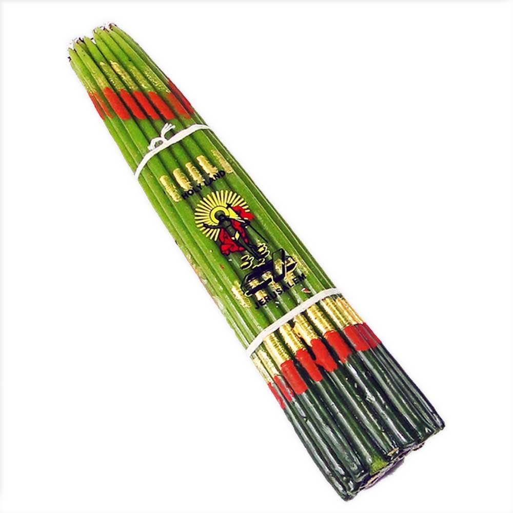 NKlaus Altar Candles Ritual Candles Jerusalem 33 Candle NEW Green 36273