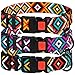 Nylon Dog Collar Aztec Geometric Pattern Tribal Magenta 14-18 inch