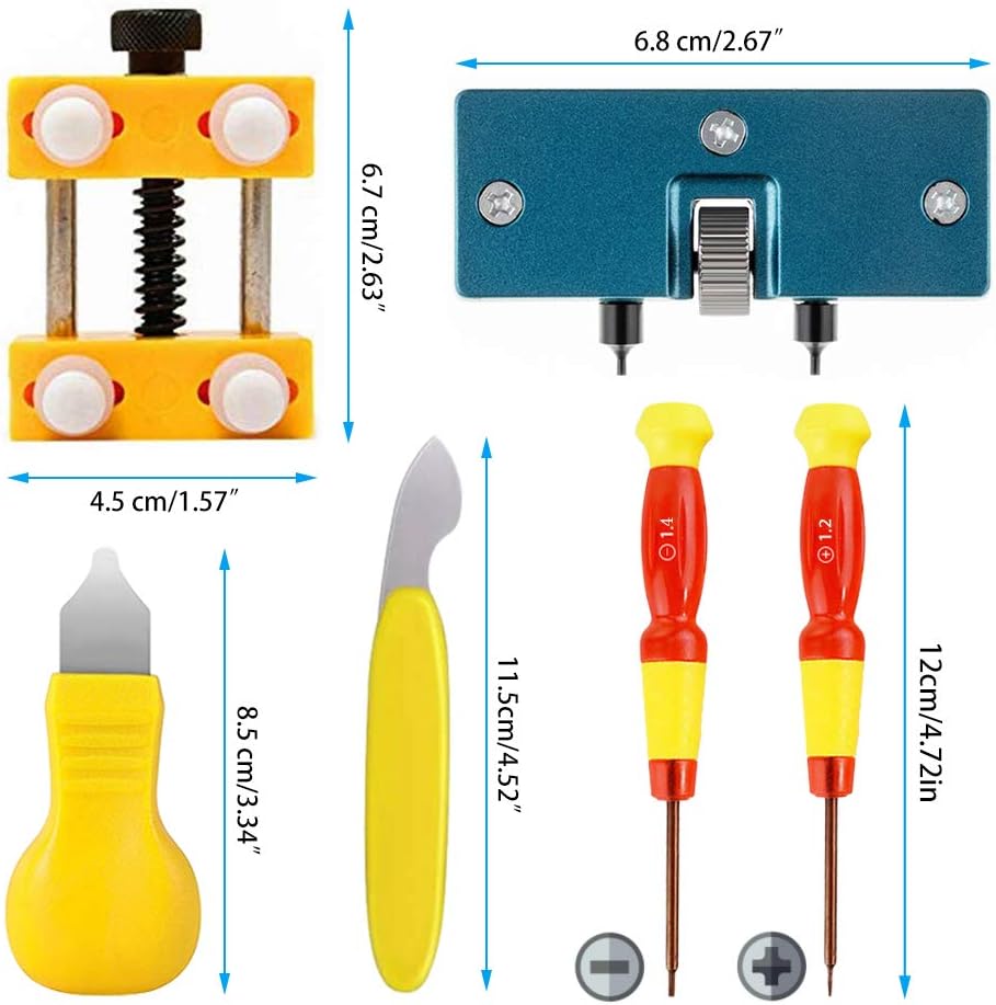 Watch Battery Replacement Tool Kit,Watch Back Case Remover and Watch Opener: Home Improvement
