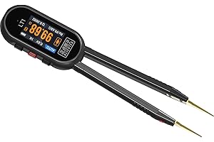 ALIENTEK LT1 Mini LCR Meter Tweezer,10KHz Smart SMD Tester,Multimeter, ESR Meter, Tester for Resistor Capacitor Inductance Voltage Frequency Diode,400mAH Battery,Automatic Component Recognition