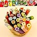 FantasyDay 50PC 3D Fimo Canes Sticks Mixed Fruit Fimo Cane Nail Art Decoration Nailart Manicure Fimo Slices Nails Stickers Rods Gel Tips #7