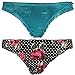 Curve Muse Sexy Comfy Women’s Satin Thong Panties Strings Underwear-Pack Of 8