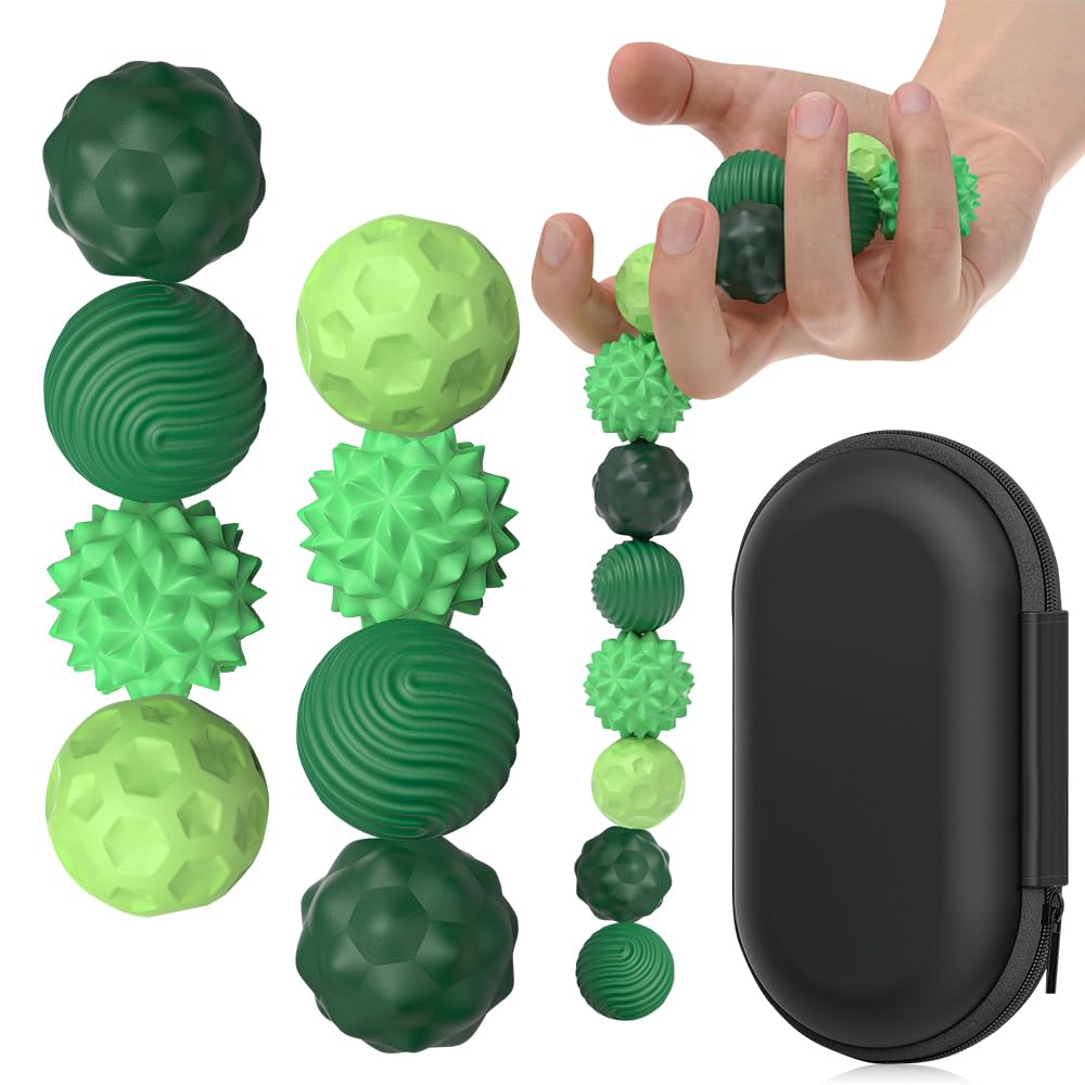 8Pcs Magnetic Balls Fidget Toy, Magnetic Sensory Fidget Balls, Silicone Ball Tactile Fidget Toys, Magnetic Balls with Silicone Shell For Adults & Teens For Anxiety, Fidget,Tension