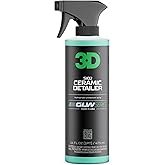 3D Ceramic Detailer, GLW Series | Hyper Gloss Finish | SiO2 Peak Hydrophobic Top Coat | Extends Life of Waxes, Sealants, Coatings | DIY Car Detailing Spray | 16 oz