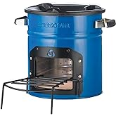 EcoZoom Dura Rocket Stove, Heavy Duty Portable Camp Stove, Wood Only | Cast-Iron Cooktop, 12 Lbs, Compact 12x11x12 in