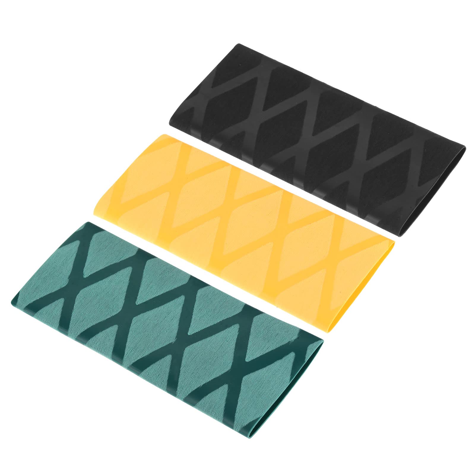 PATIKIL Table Tennis Racket Grip Tape, 3 Pack Ping Pong Paddle Overgrip Sweat Absorbing Soft for Gripping Handle, Black Green Yellow
