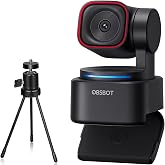 OBSBOT Tiny 3 Lite AI-Powered Spatial Audio 4K Webcam, W Mini Tripod | 1/2" CMOS 4K@30fps HDR 1080p@120fps Tri-Mic Spatial Audio Voice/Gesture Control for Streaming, Gaming, Meeting