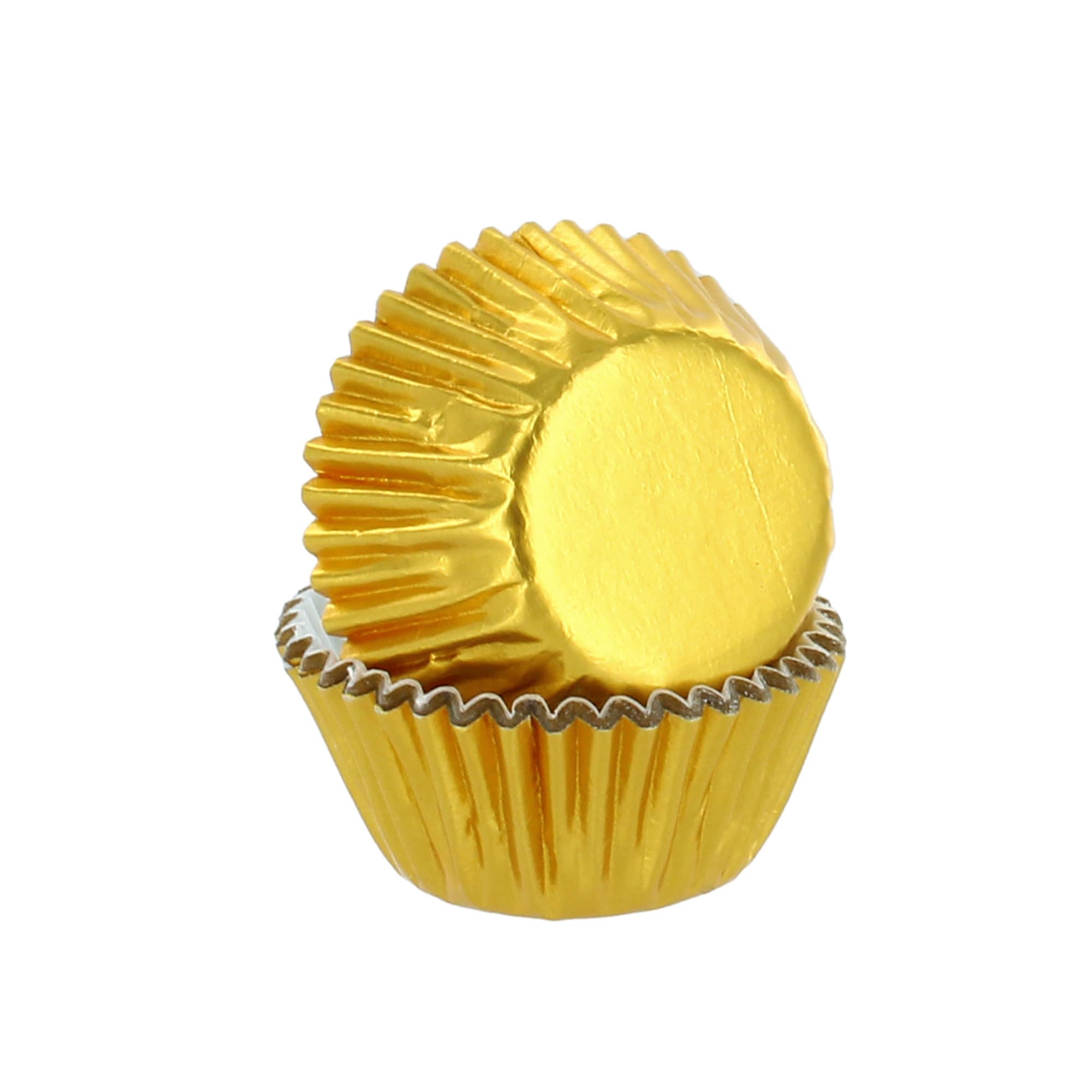 200 x Culpitt Mini Baking Cases | Gold Petit Four Cases, Foil Lined Cupcake Case for Fairy Cakes and Bite-Sized Treats, Metallic - 200 Cupcake Cases
