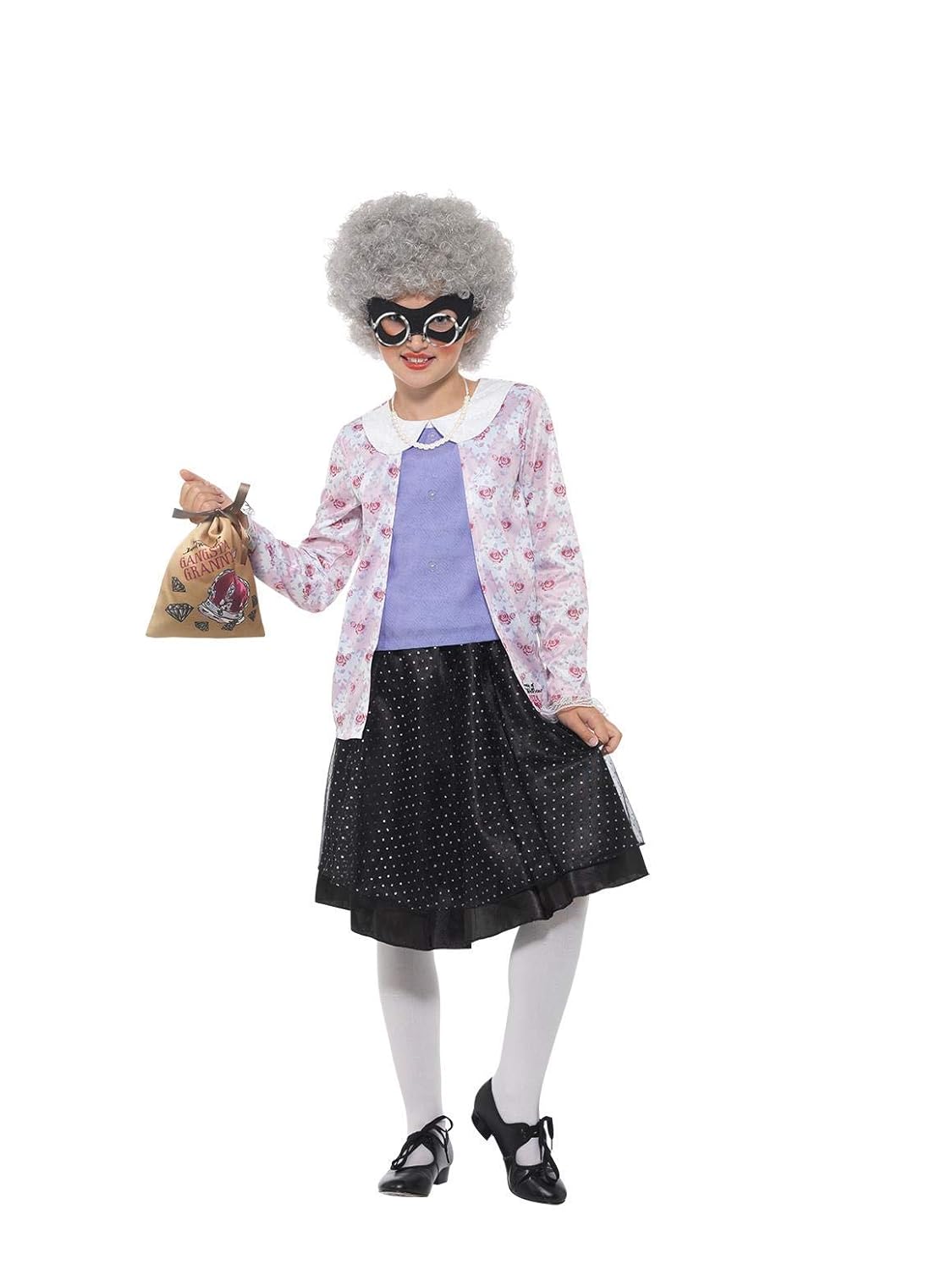 Smiffys Officially Licensed David Walliams Deluxe Gangsta Granny Costume Fancy Dress Accessories Toys Games Arcadiawinds Com