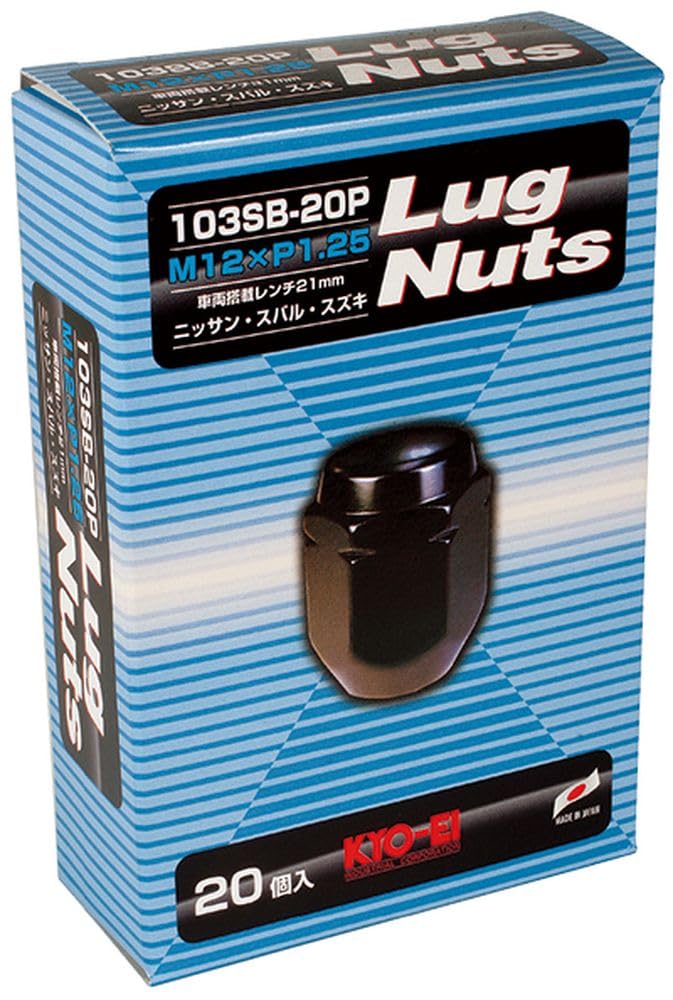 KYO-EI [ 協永産業 ] ラグナット [ 個数:20個入 ] [ 袋タイプ 21HEX ] M12 x P1.25 103SB-20P 鉄製 ブラック商品画像
