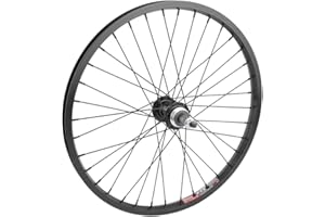 WheelMaster Rear Bicycle Wheel 20 x 1.75 36H, Alloy, Bolt On, Black