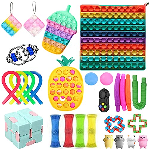 Fidget Packs Fidget Toy Set AntiAnxiety Tools, Big Size Push Pop