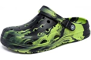 BIG WASP Kids Boys&Girls Black Camouflage Clogs Children's Beach Shoes Classic Marbled Tie Dye Clog Little Kid