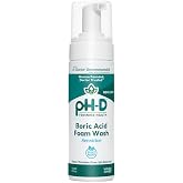 pH-D Feminine Health Boric Acid Foam Wash, Sensitive, 6 Fl Oz, Pack of 1 | Feminine Wash for Women, Intimate Wash, pH Balanced, No Added Parabens, Plant-Based