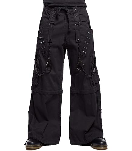 Amazon.com: Tripp NYC Metallic Biotech Pants [Black/Silver] Baggy