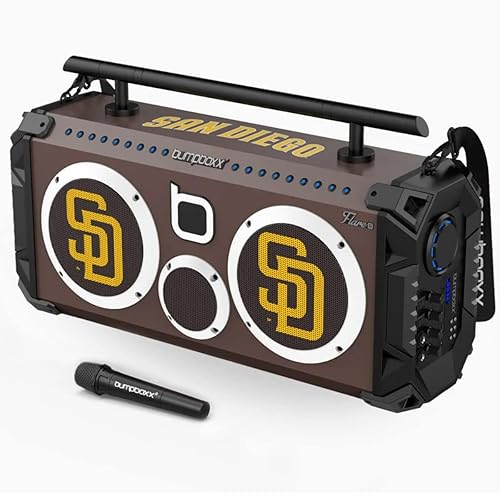Bumpboxx Bluetooth Portable Speaker Flare8 SD Padres Retro