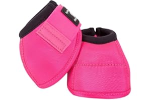 CLASSIC ROPE COMPANY Classic Equine Dyno Turn Bell Boots, Hot Pink, Small