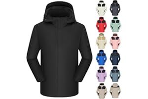 Softshell Jacket Men Winter Jacket for Men Lightweight Full Zip Up Hooded Jackets Fall Hiking Windbreaker Jackets