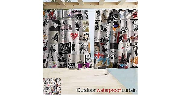 Zmacdk - Cortina Impermeable para niñas, diseño de Dibujos ...