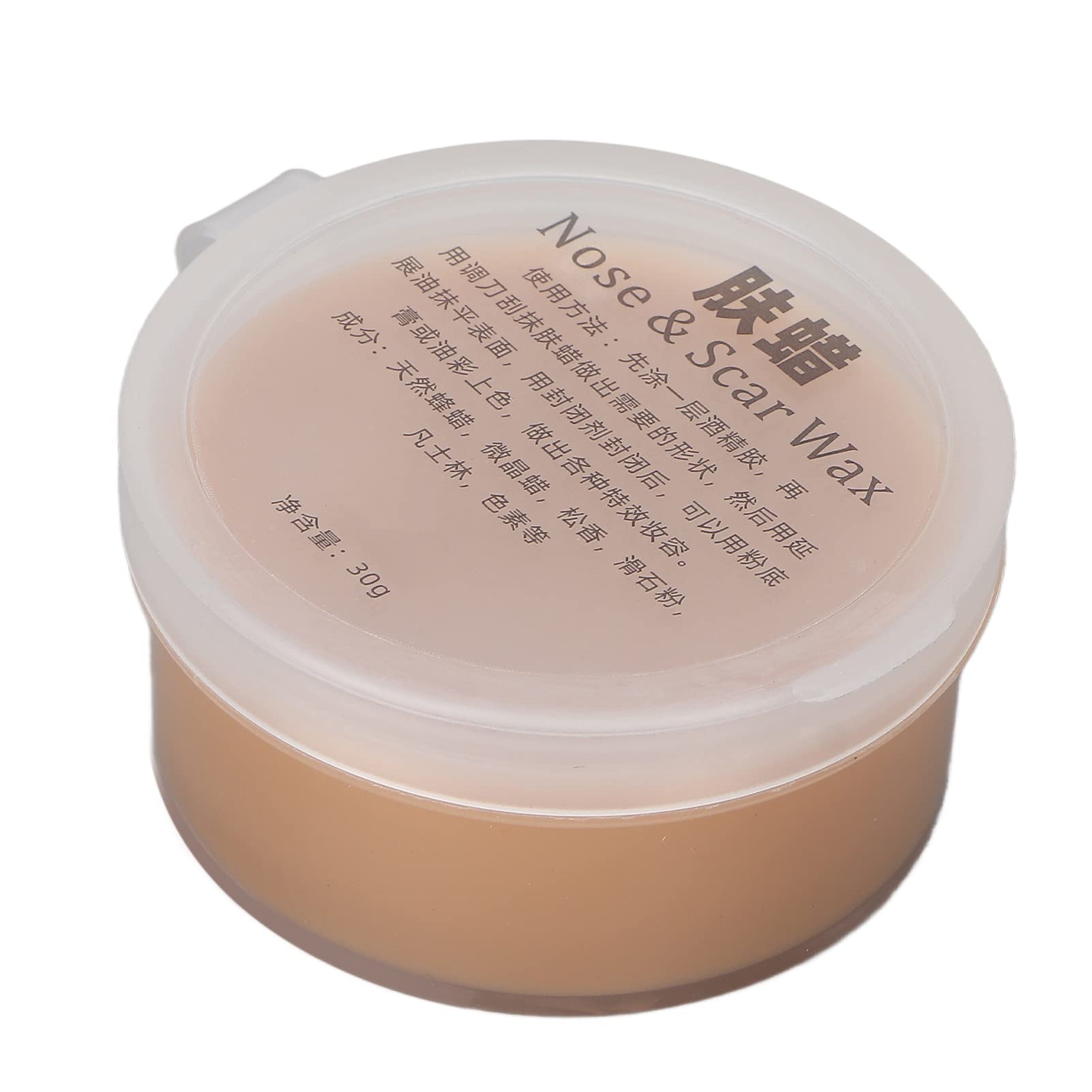 Scar Wax, Nose Skin Scratches Fake Molding Skin Wax, Actor Professional Fake Wound Special Effects Makeup Kit for Halloween Festival and Party