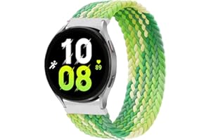 20mm Stretch Braided Nylon Band for Samsung Galaxy Watch 5 40mm 44mm/5 Pro 45mm/4 40mm/4 classic 42mm/3 41mm/Active,22mm Elas