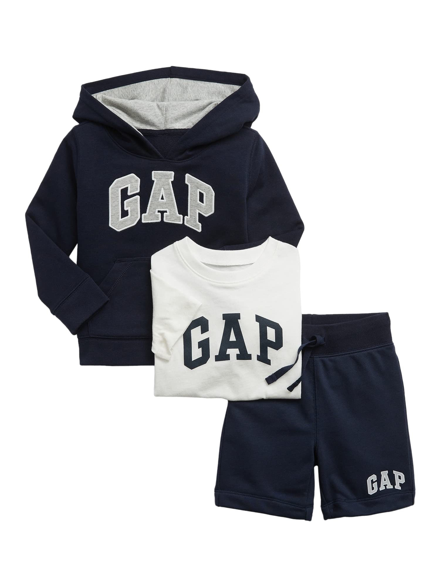GAP Baby Boys Logo Outfit Set Light Heather Grey B08 6-12M