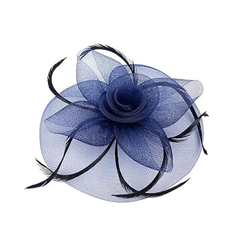 Amazon Com Yuye Women Veil Feather Flower Wedding Party
