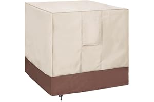 HOMYDOM Air Conditioner Cover for Outside Units-Durable AC Cover for Outside Unit,Water-Resistant, durable, with Mesh Vents and Elastic Hem Cord, Fits up to 36 x 36 x 39 inches…