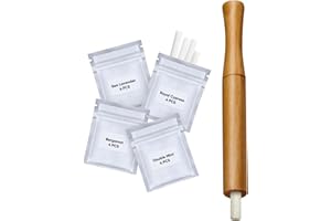 VOXXC Quit Smoking Inhaler,Essential Oil Inhaler,Portable Smokeless Inhalers,Wooden Vaporless Inhaler,Mini Travel Essentials,Gifts for Men Who Have Everything,Gifts for Women - S