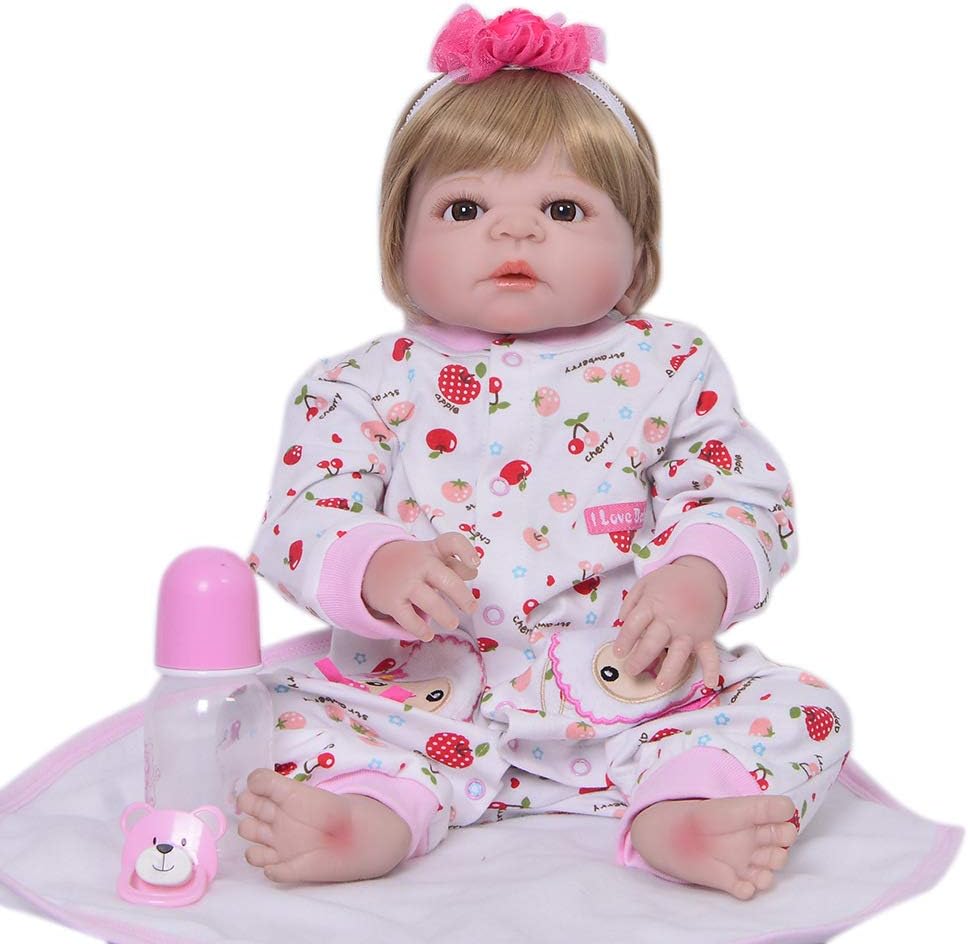 Prezzo LVYE1 23 '57 Cm Doll Reborn Babies Silicone Vinile Corpo Neonati Bambine Adorabili Compagni di Gioco Giocattoli per Bambini Regali di Moda per Ragazze Offerte