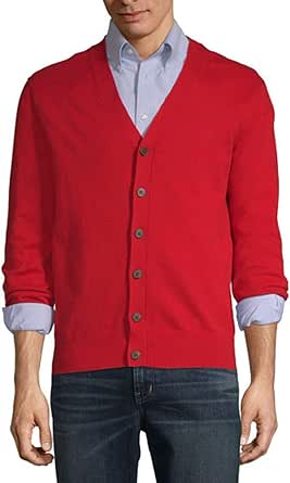 Largemouth Men S Red Cardigan Sweater Small At Amazon Men S Clothing Store
