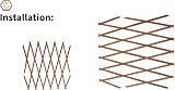 Kanta 2x Large Expanding Wooden Trellis 6Ft x 2Ft Garden Fence view 5